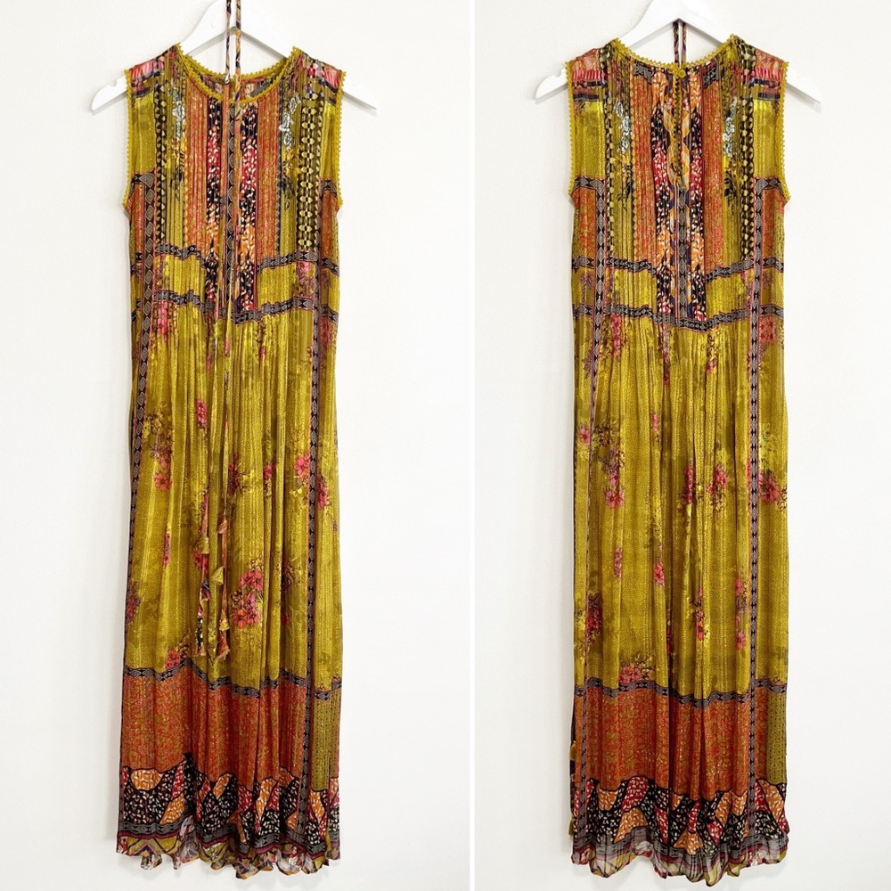 Anthropologie Bhanuni by Jyoti Citron Maxi Dress Size XS - Picture 5 of 15